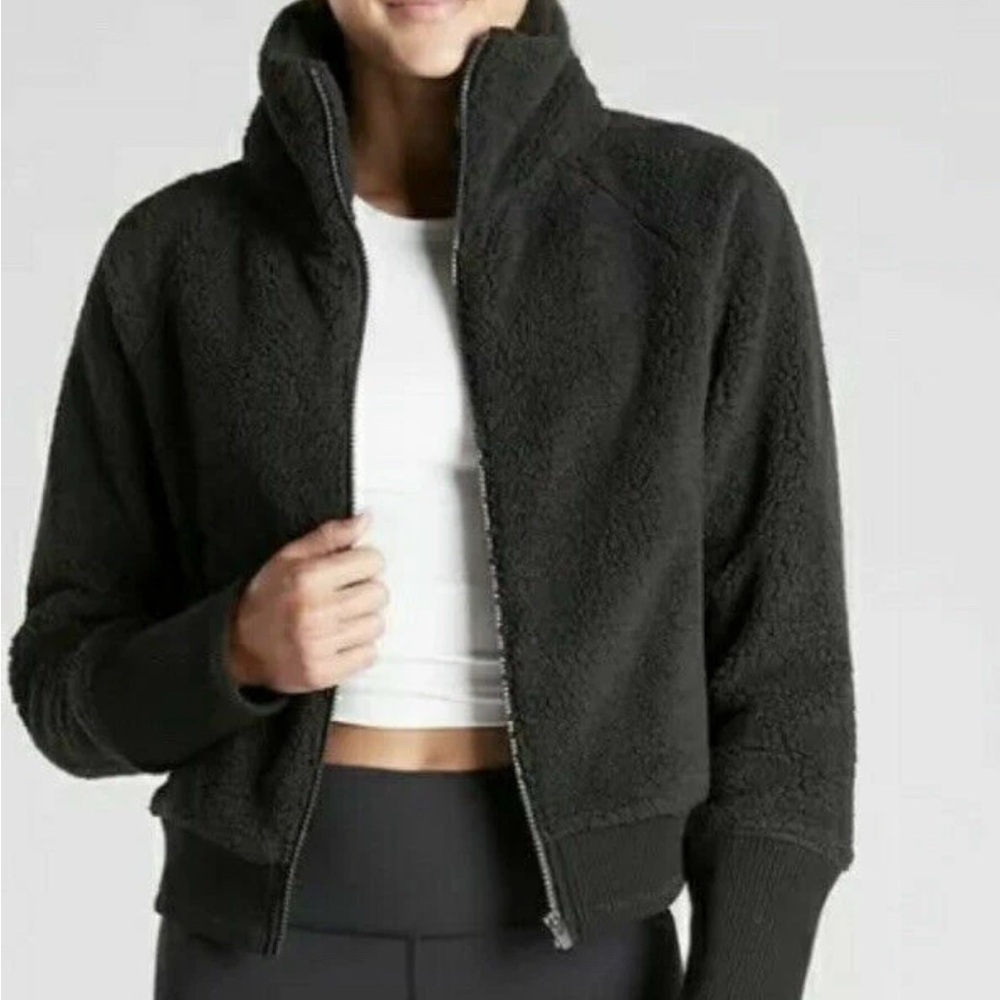 Athleta Range Sherpa Crop Jacket XS - Picture 2 of 16